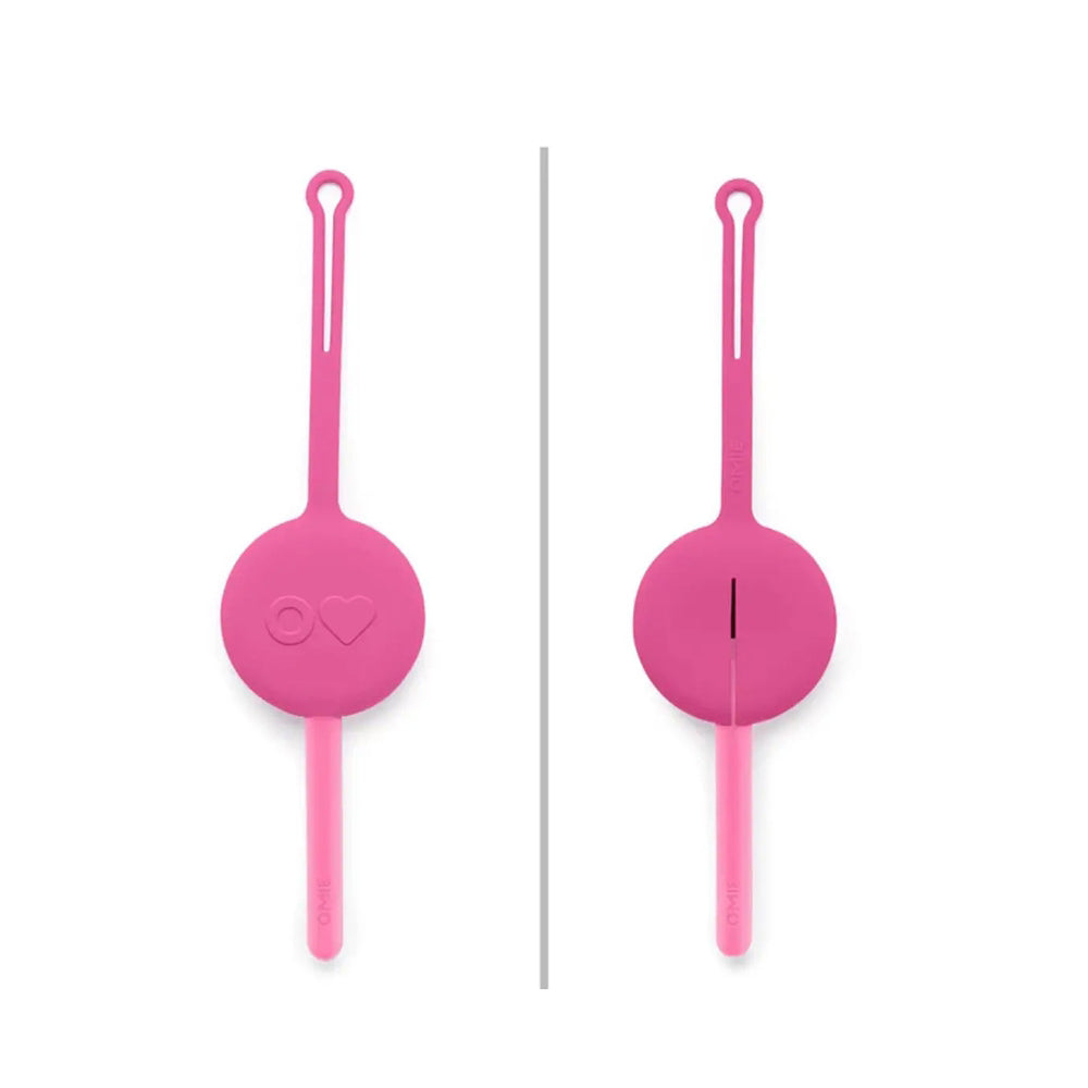 Omielife Omiepod Fork, Spoon & Pod Set - Bubble Pink