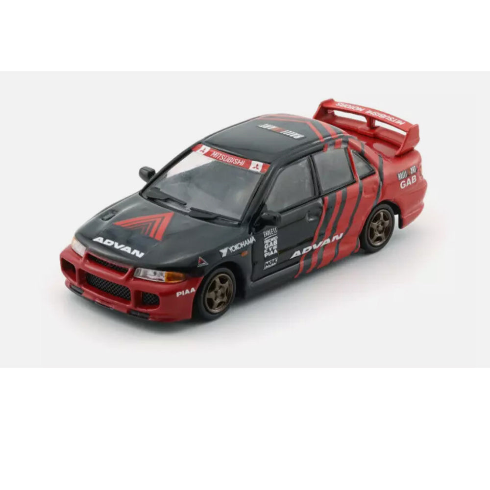 BM Creations 1:64 Diecast Miniature Car - Mitsubishi Lancer Evolution III - Advan RHD (Limited Edition)