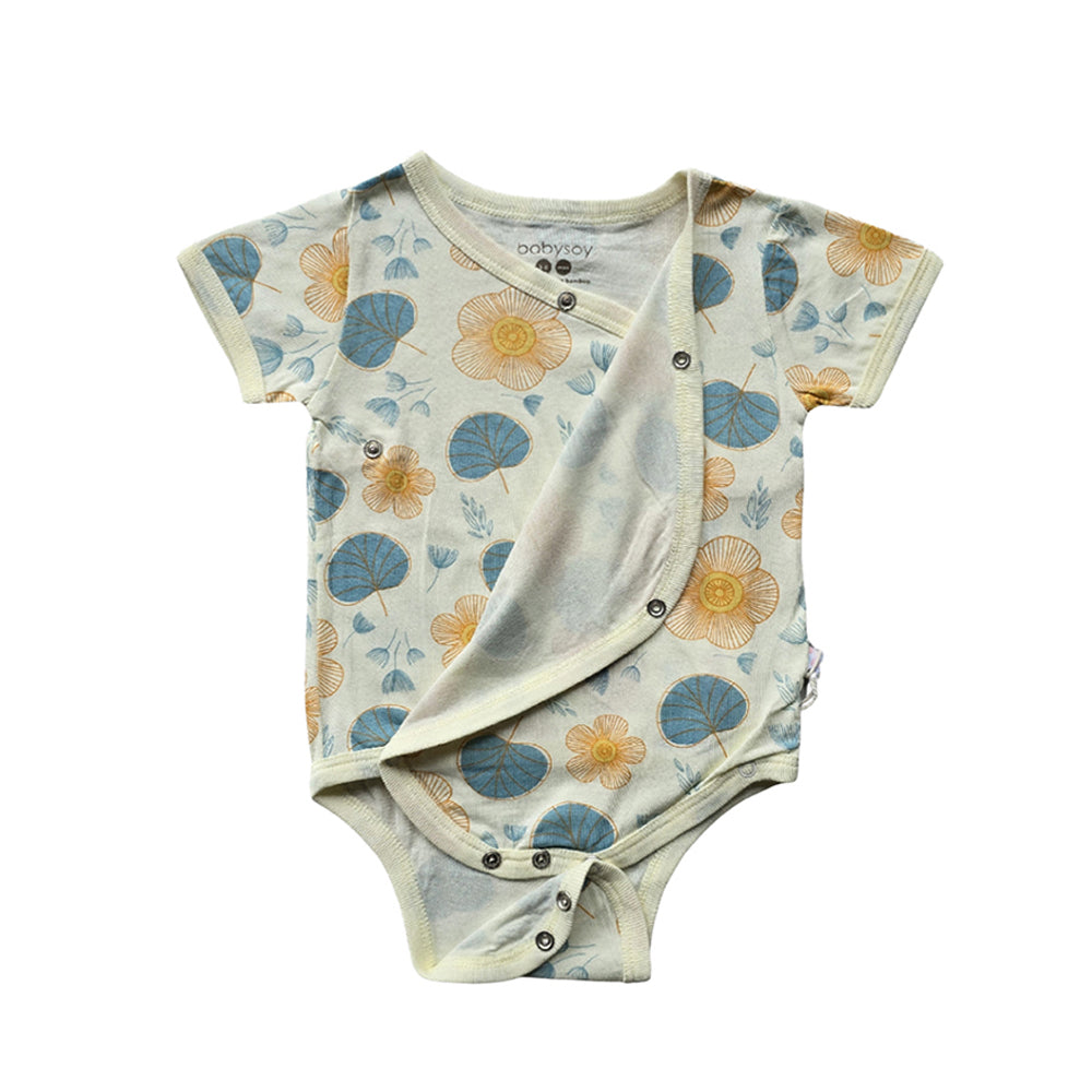 Babysoy Spring Blossom Kimono Onesie