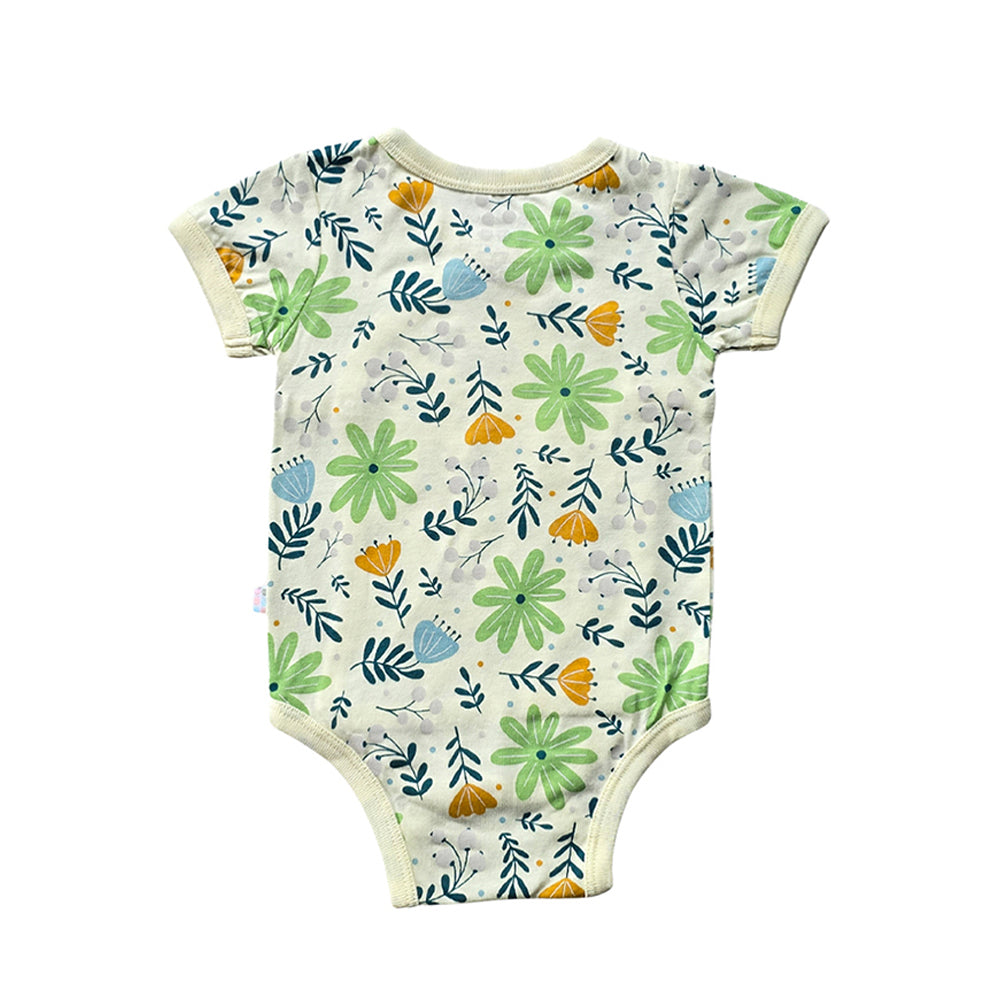 Babysoy Flowers Kimono Onesie Secondary image