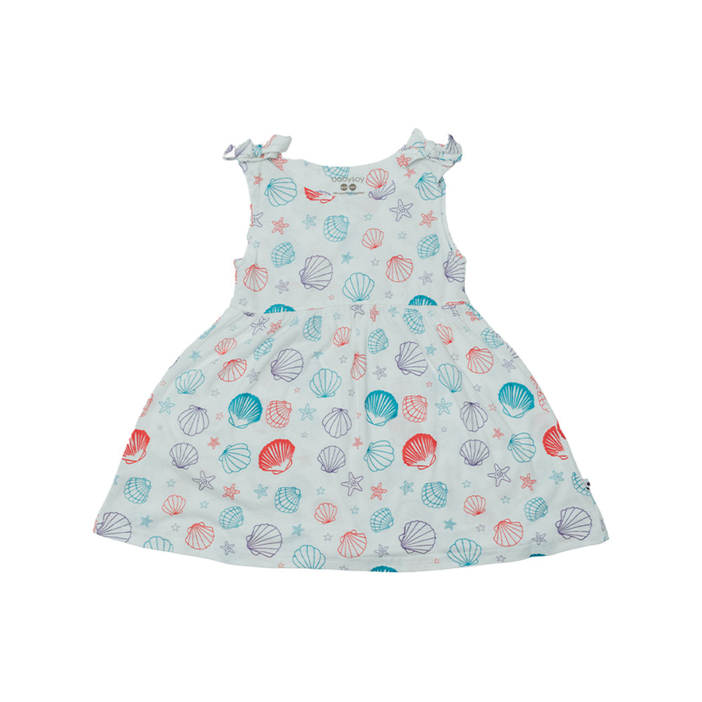 Babysoy Sea Shell Bow Knot Shoulder Dress Secondary image