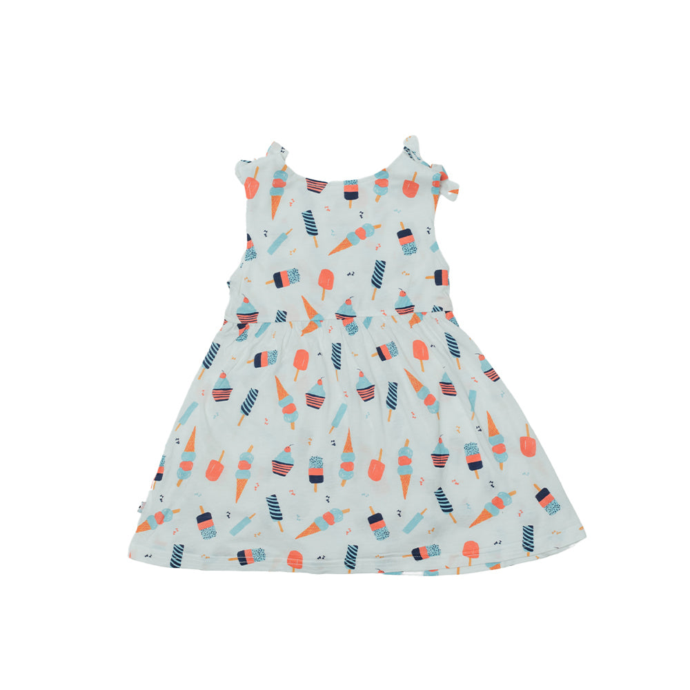 Babysoy Sweet Treats Bow Knot Shoulder Dress