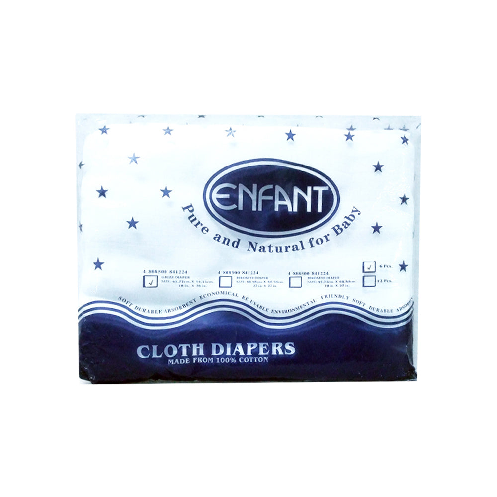 Enfant Baby 207 Lampin Cloth Gauze Diaper Pack Of 6