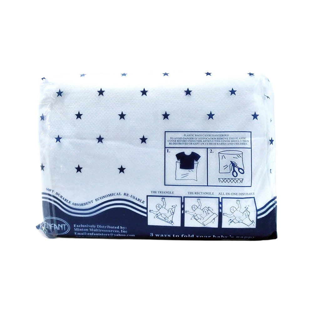 Enfant Baby 809 Lampin Cloth Birds Eye Diaper Pack Of 12