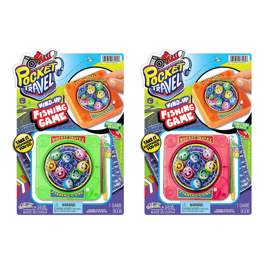 Pocket Travel Wind Up Fishing Game