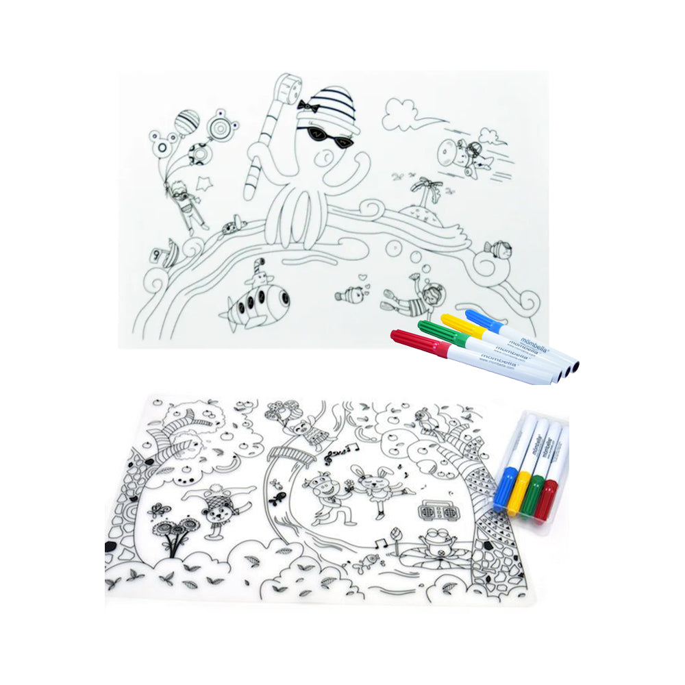 Mombella Reusable - Silicon Coloring Placemat