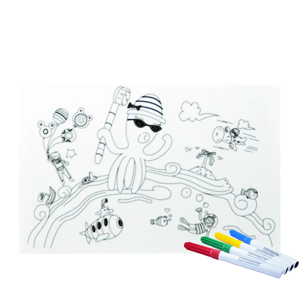 Mombella Reusable - Silicon Coloring Placemat
