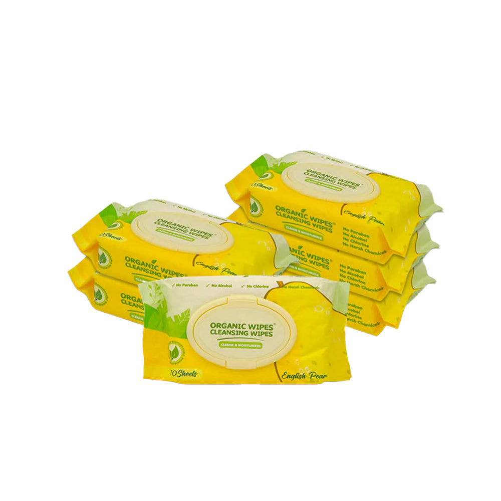 Organic Wipes Cleansing Wipes 70s (Pack of 6)