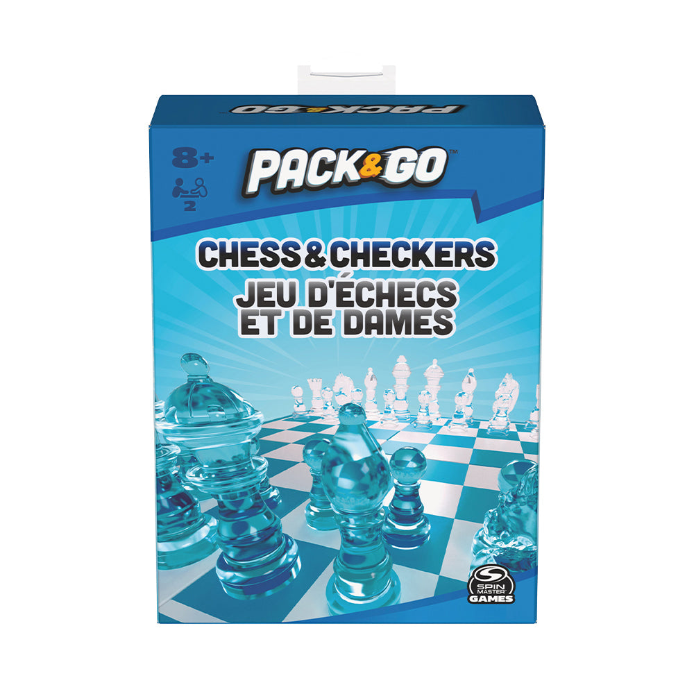 Spin Master Pack & Go Chess & Checkers Board Game Main image