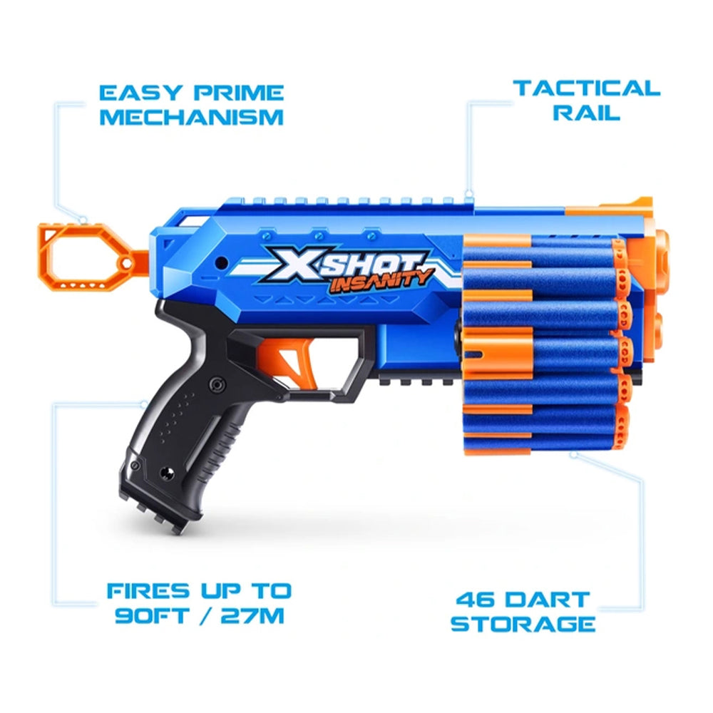 Zuru X Shot Insanity - Manic, 24 Air Pocket Darts, Ages 8+