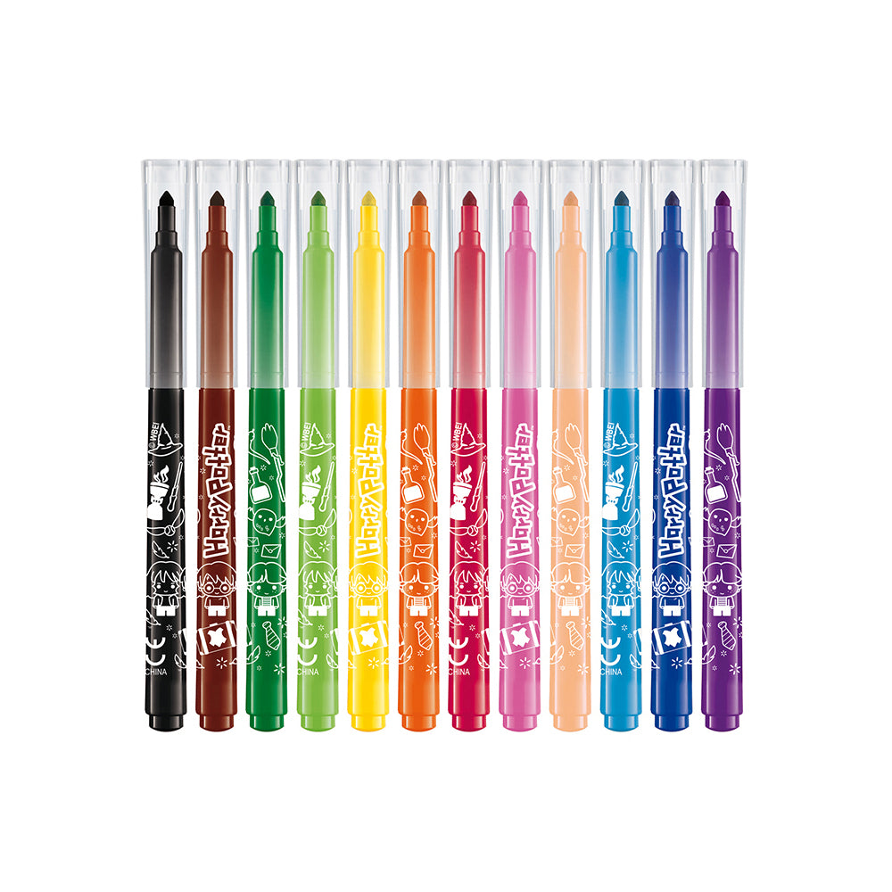 Maped Wizarding World Harry Potter - 12 Piece Ultra Washable Felt Tips Pens