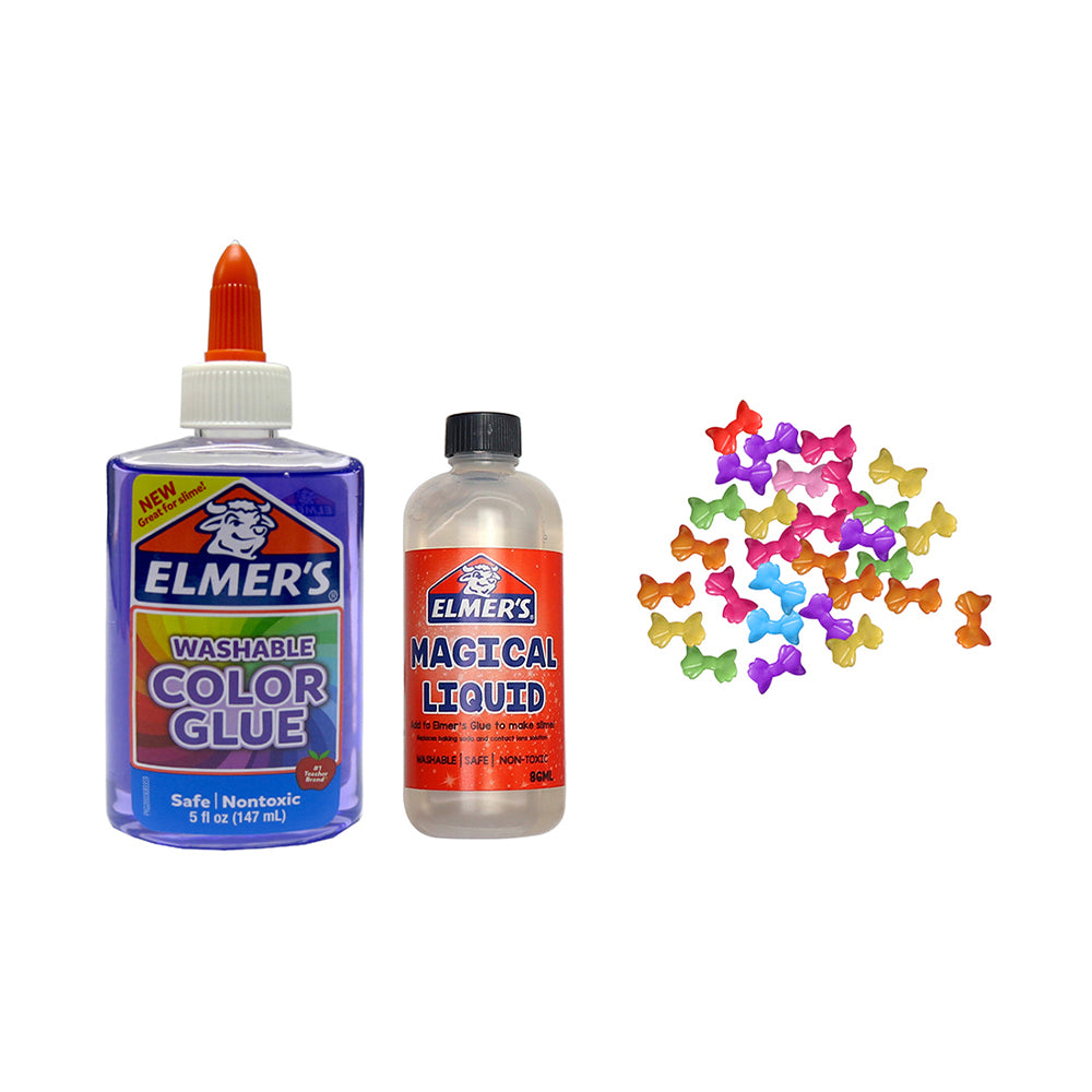 Elmers Slime Time! Fancy Slime Kit - Ribbon Beads ( Purple Washable Glue) Secondary image