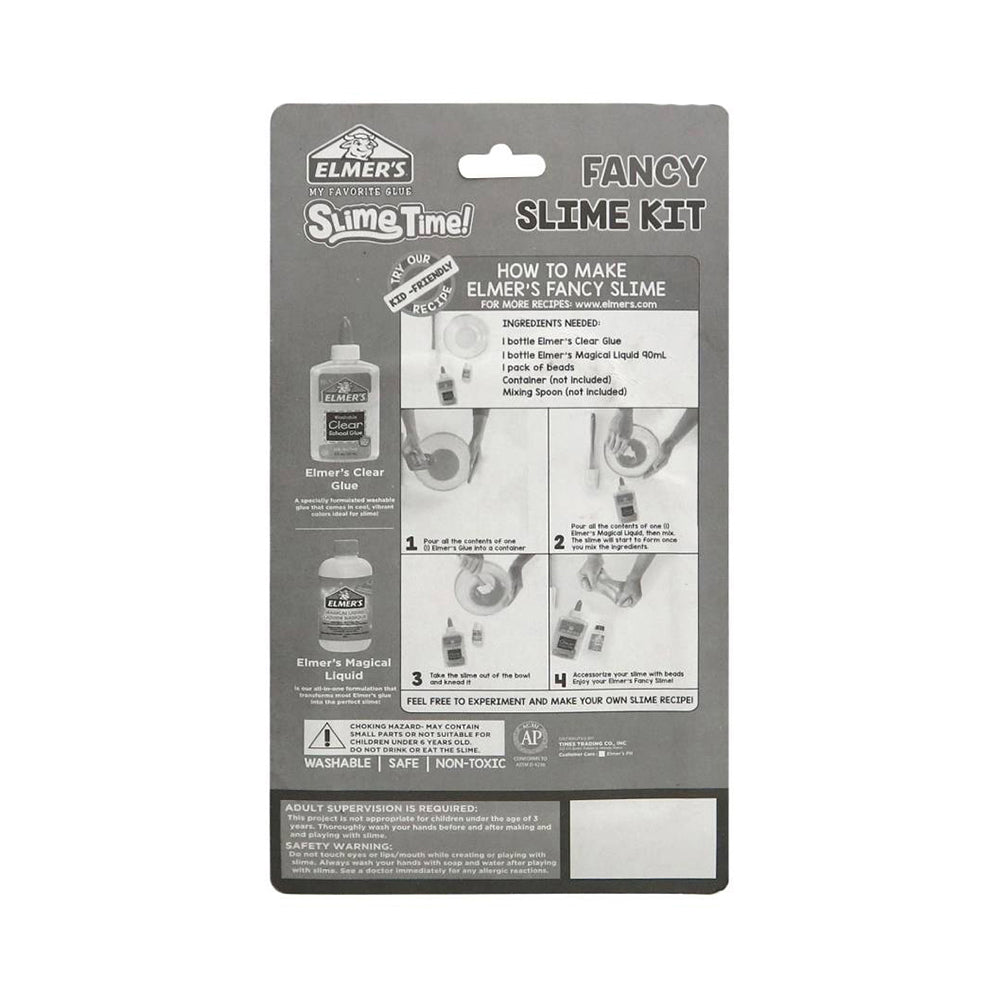 Elmers Slime Time! Fancy Slime Kit - Ribbon Beads ( Clear Washable Glue)