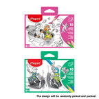 Maped Postcards to Color 10 sheets
