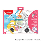 Maped Magic Paper with Effects to Color 15 sheets