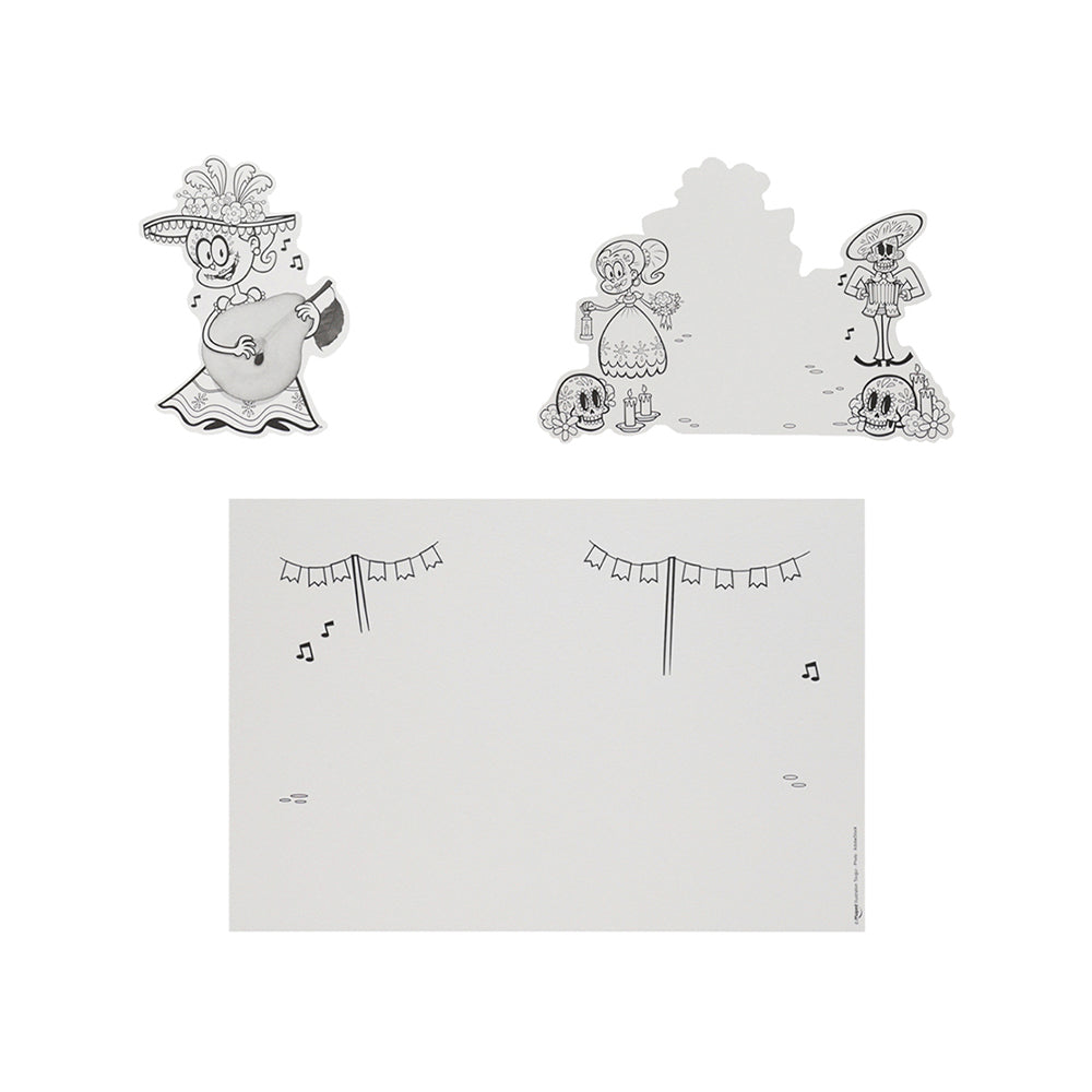 Maped Reinforced Papers for Colouring and Then to Build 3 sheets Secondary image