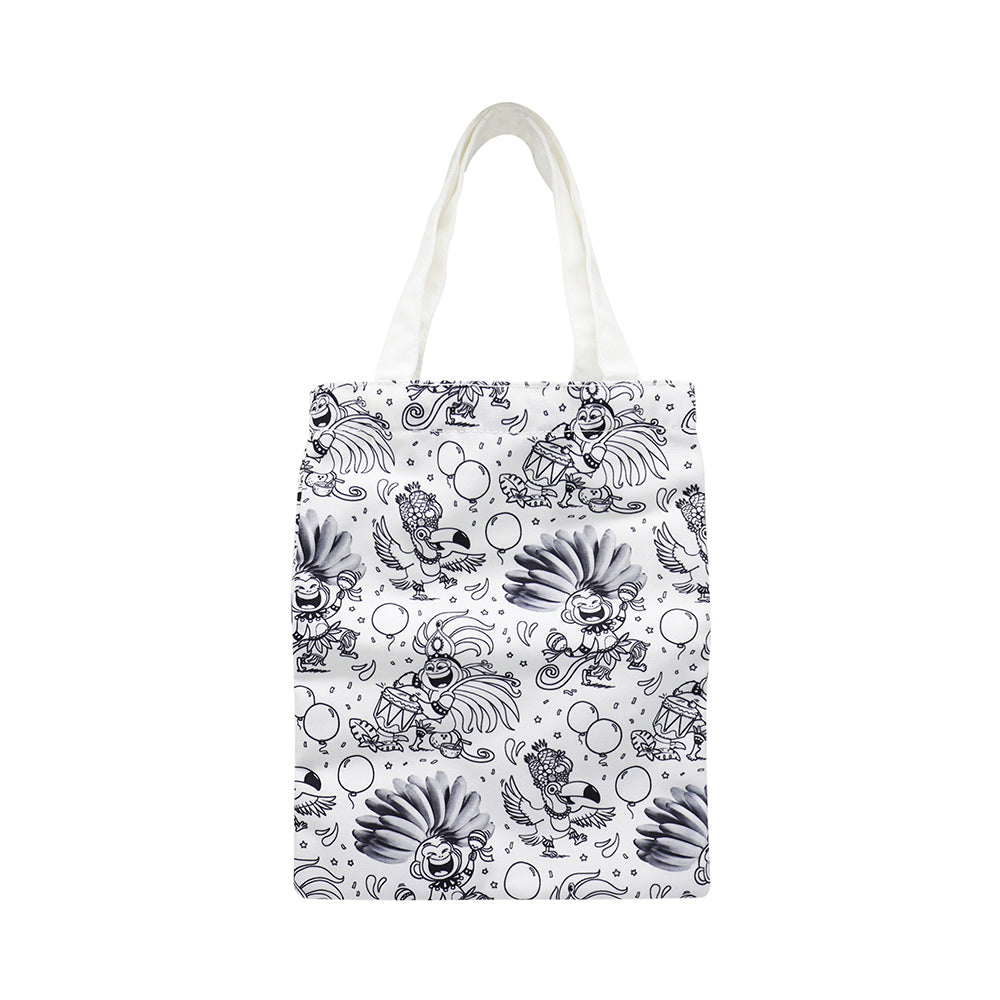 Maped Canvas Bag to Color 1 Piece