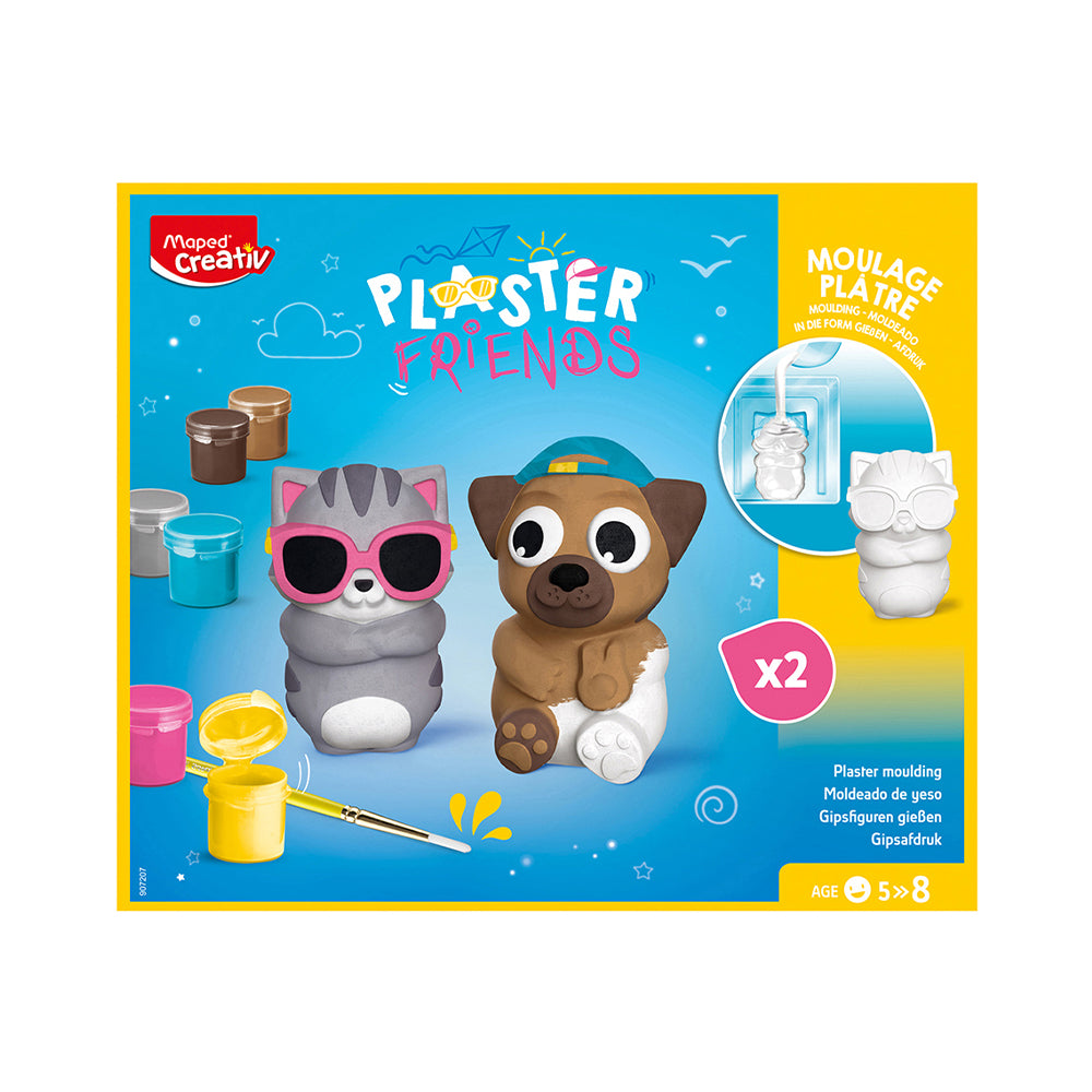 Maped Creativ Plaster Friends Mould and Paint Set
