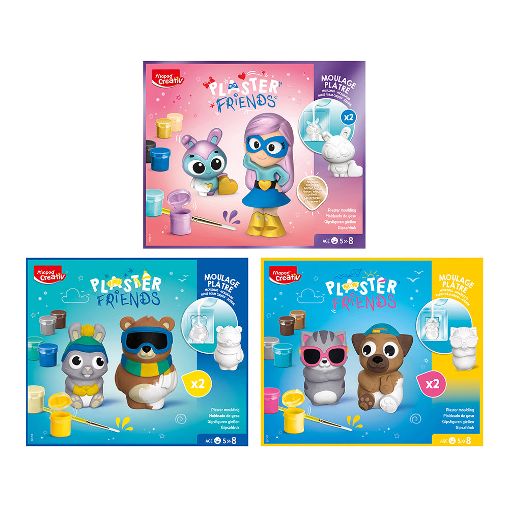 Maped Creativ Plaster Friends Mould and Paint Set