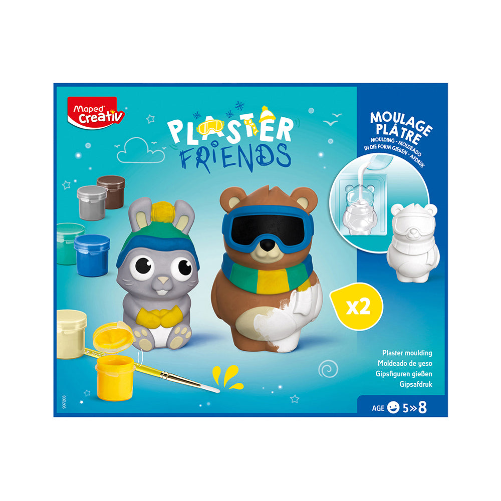 Maped Creativ Plaster Friends Mould and Paint Set