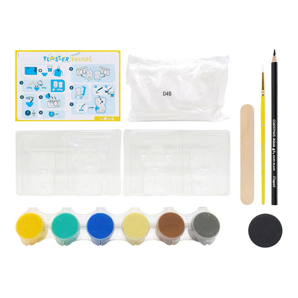 Maped Creativ Plaster Friends Mould and Paint Set