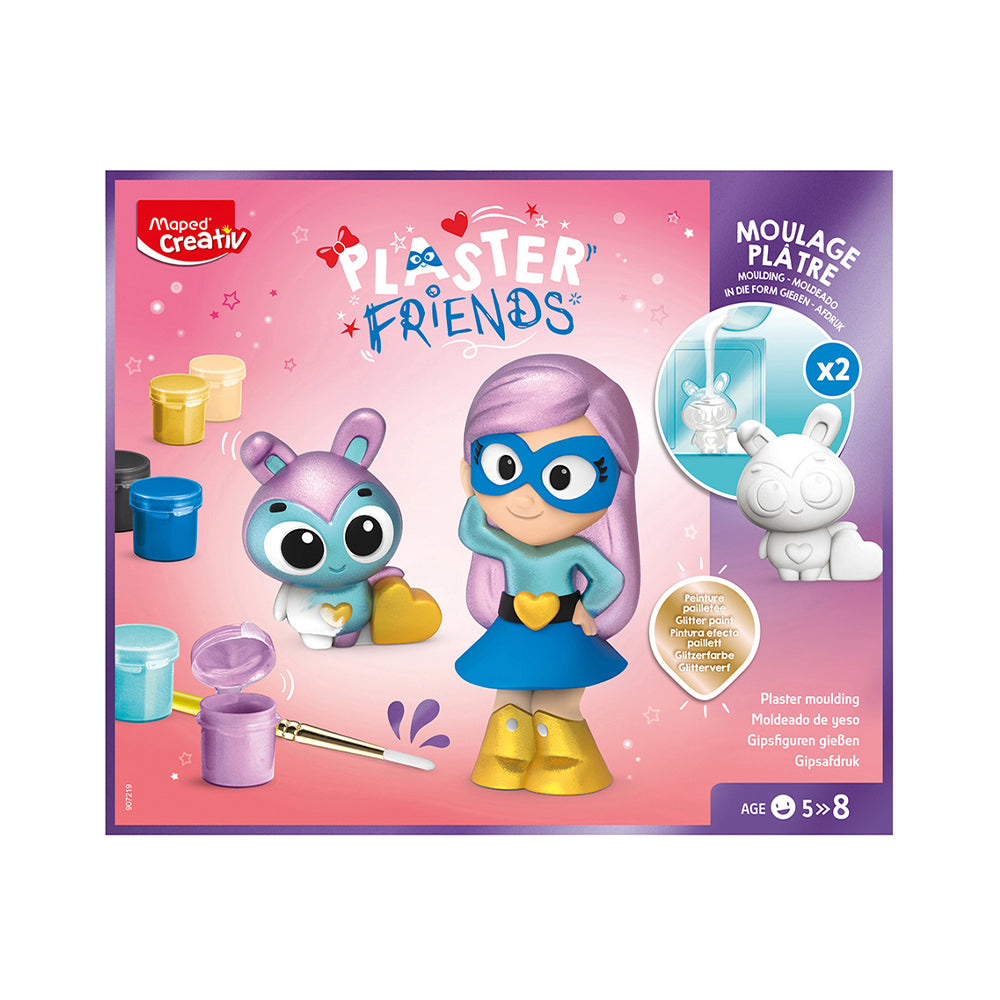 Maped Creativ Plaster Friends Mould and Paint Set