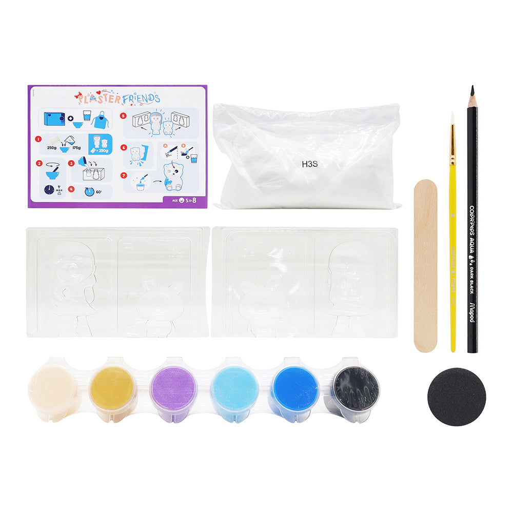 Maped Creativ Plaster Friends Mould and Paint Set