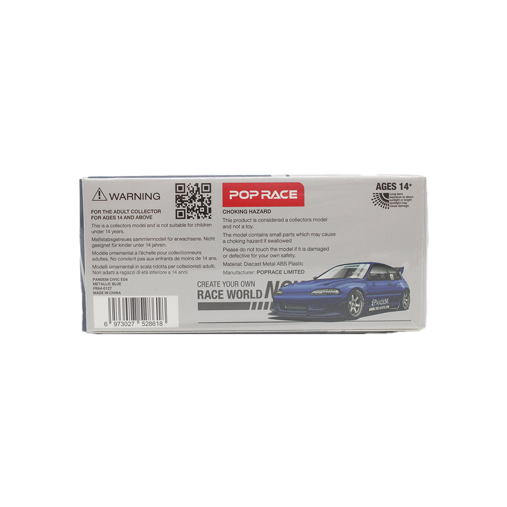 Pop Race 1:64 - PR64-127 Pandem Civic EG6