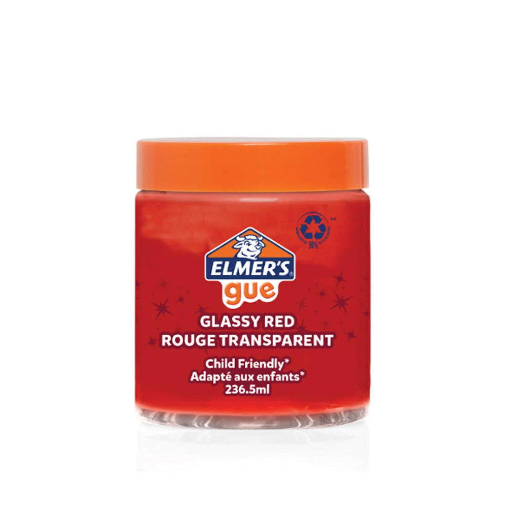 Elmers Gue Pre-Made Slime Glassy Red Transparent 236.5ml