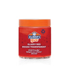 Elmers Gue Pre-Made Slime Glassy Red Transparent 236.5ml