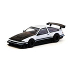 Tarmac Works Jonsibal Design Works - Toyota Sprinter Trueno AE86 Widebody (White/Black) 1:64 Die-Cast Vehicle