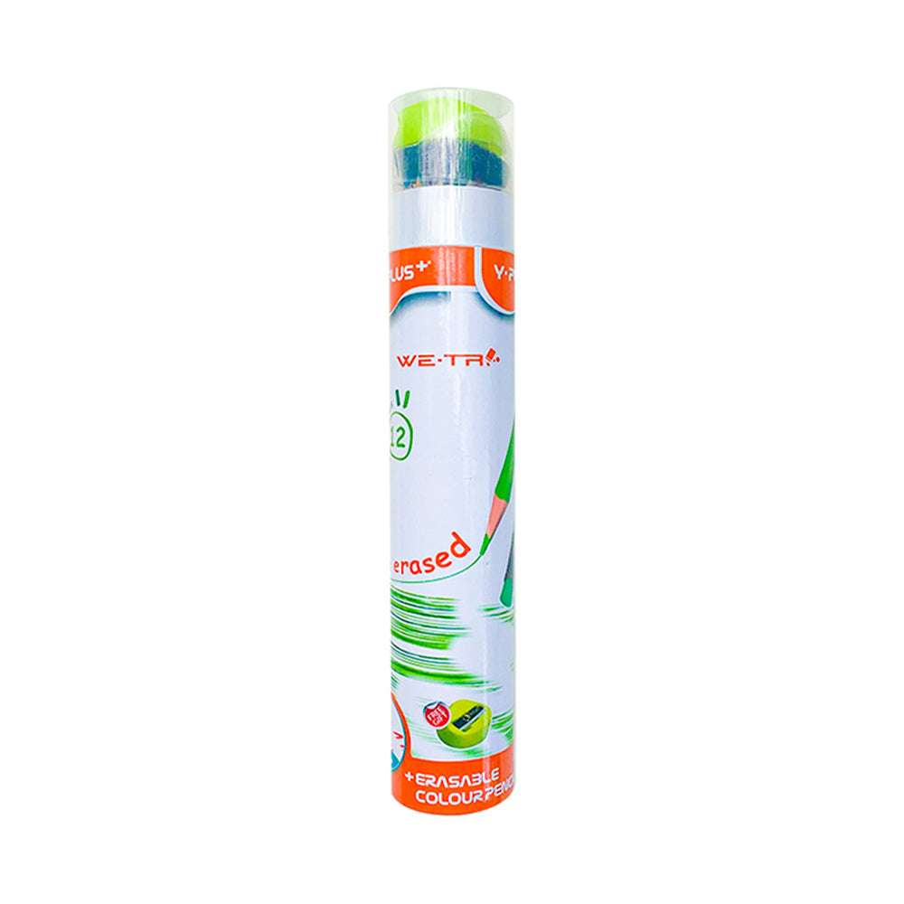Y-Plus We-Tri Erasable Colour Pencil - 12 Colours Main image