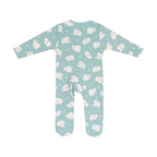 Babysoy Animal Pattern Harbor Blue 6-12 Months