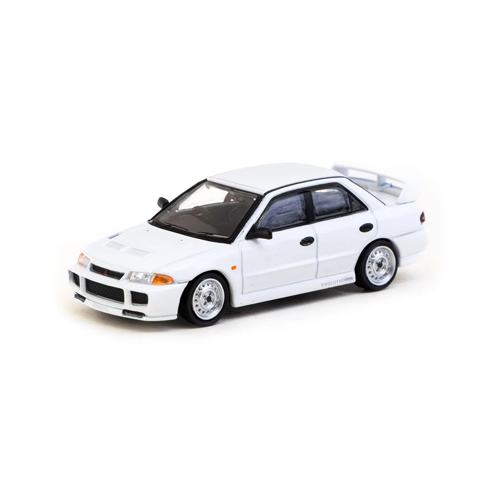 Tarmac Works Mitsubishi Lancer RS Evolution III (White) 1:64 Die-Cast Vehicle