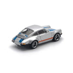 Pop Race PR64-188 - Singer 964 (Silver/Blue) 1:64 Die-Cast Vehicle