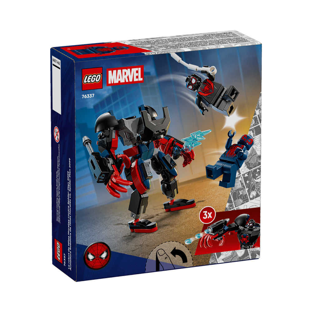 Lego Marvel 76337, Miles Morales Mech vs. Spider-Man 2099, Ages 6+, Building Blocks (135pcs)