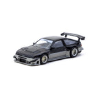 Tarmac Works Jonsibal Design Works - Toyota Sprinter Trueno AE86 Widebody (Black/Grey) 1:64 Die-Cast Vehicle