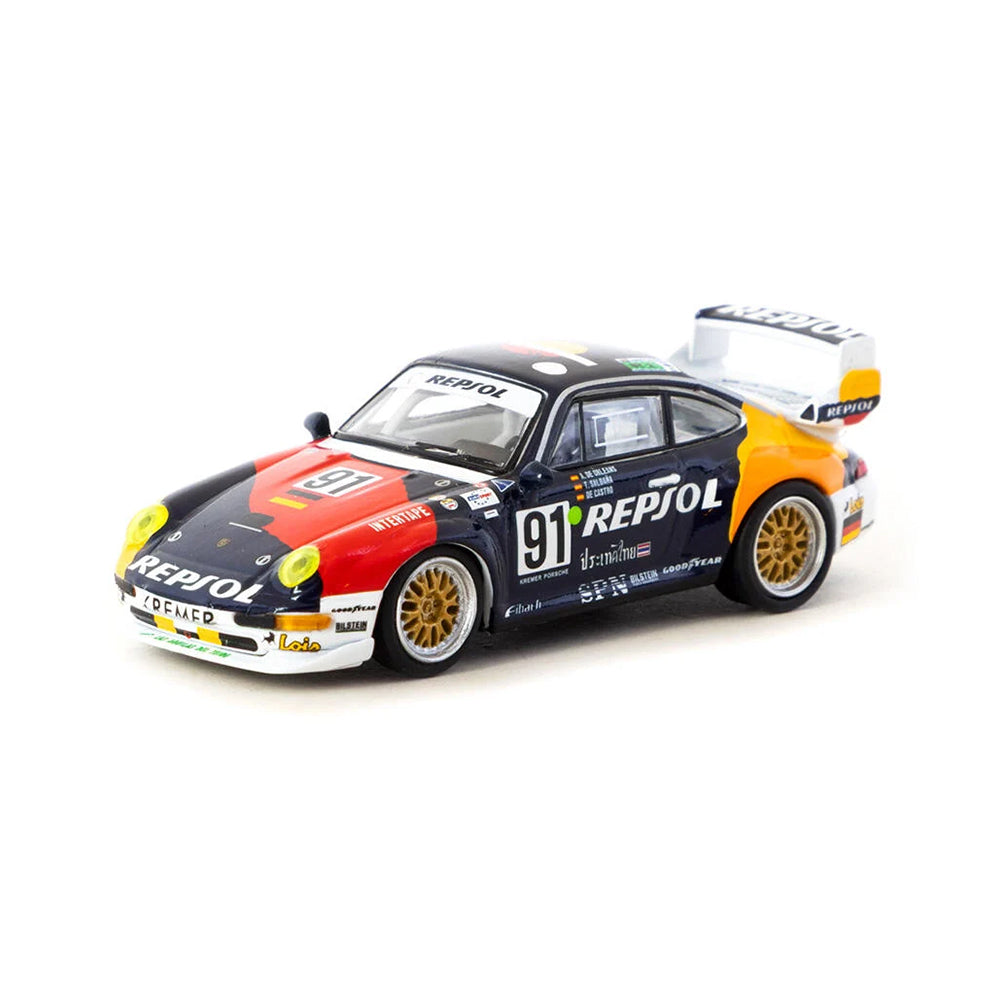 Tarmac Jchuco Porsche 911 GT2 24h Le Mans 1995 #91 1:64 Die-Cast Vehicle