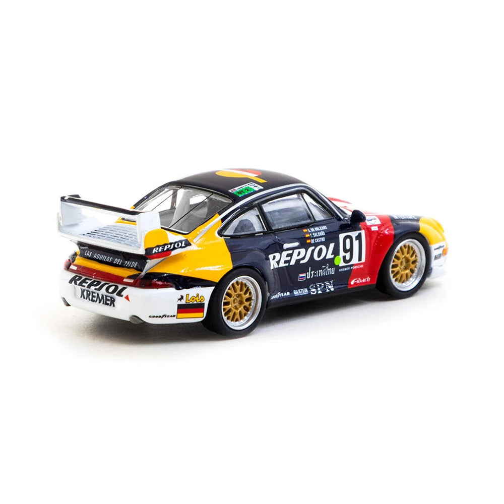 Tarmac Jchuco Porsche 911 GT2 24h Le Mans 1995 #91 1:64 Die-Cast Vehicle Secondary image
