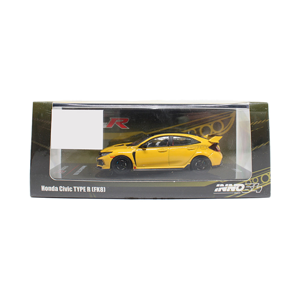 Inno64 Models Honda Civic Type R FK8 (Yellow) 1:64 Die-Cast  Vehicle Main image