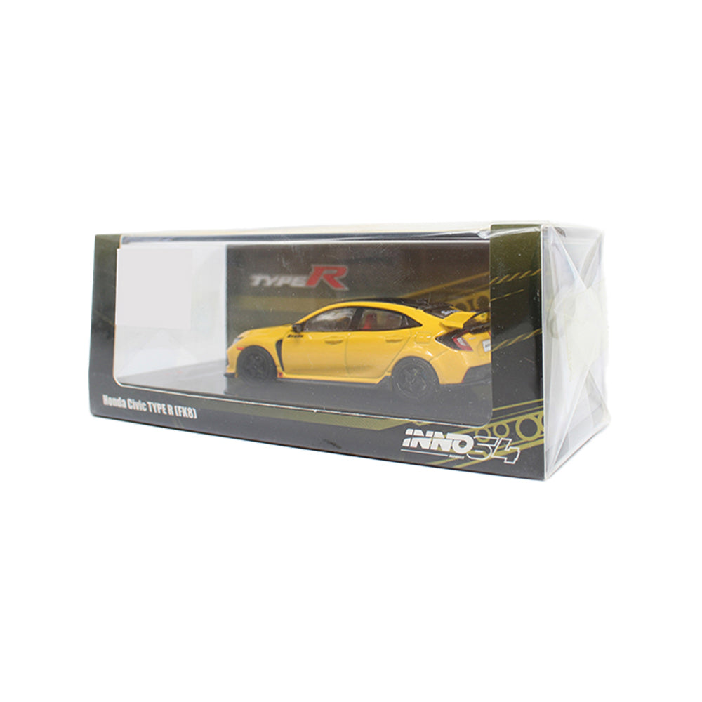 Inno64 Models Honda Civic Type R FK8 (Yellow) 1:64 Die-Cast  Vehicle