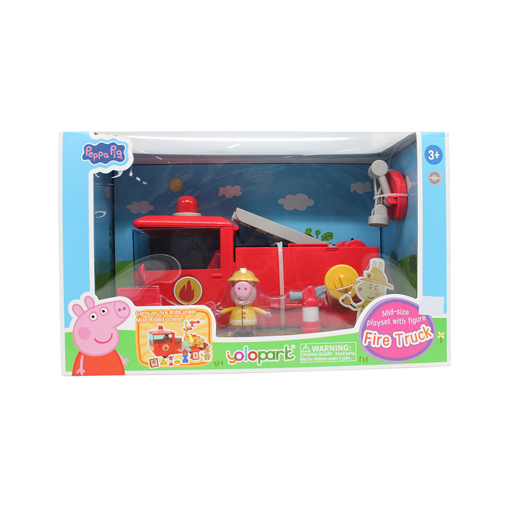Peppa Pig - Mid-Size Playset with Figure Fire Truck