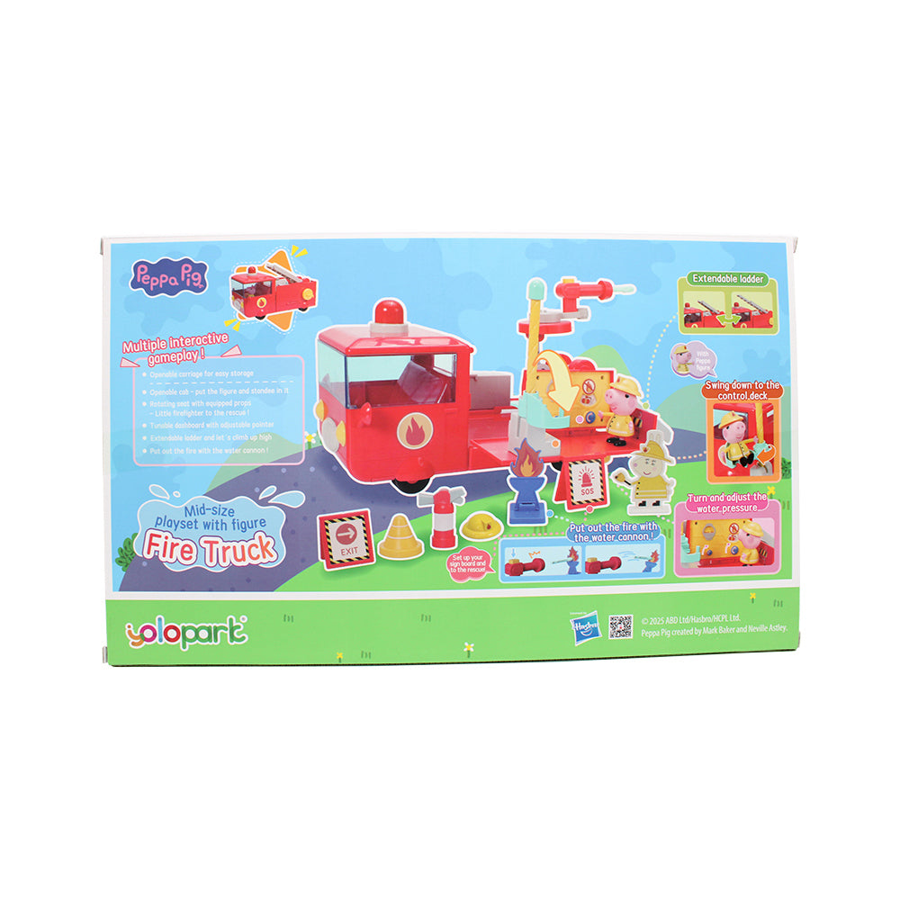 Peppa Pig - Mid-Size Playset with Figure Fire Truck