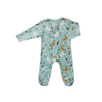 Babysoy Fox Harbor Zipper Footie