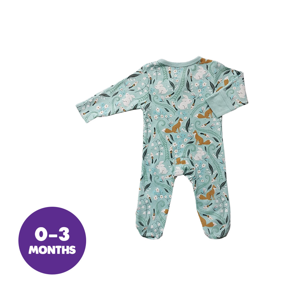 Babysoy Fox Harbor Zipper Footie Secondary image