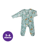 Babysoy Fox Harbor Zipper Footie