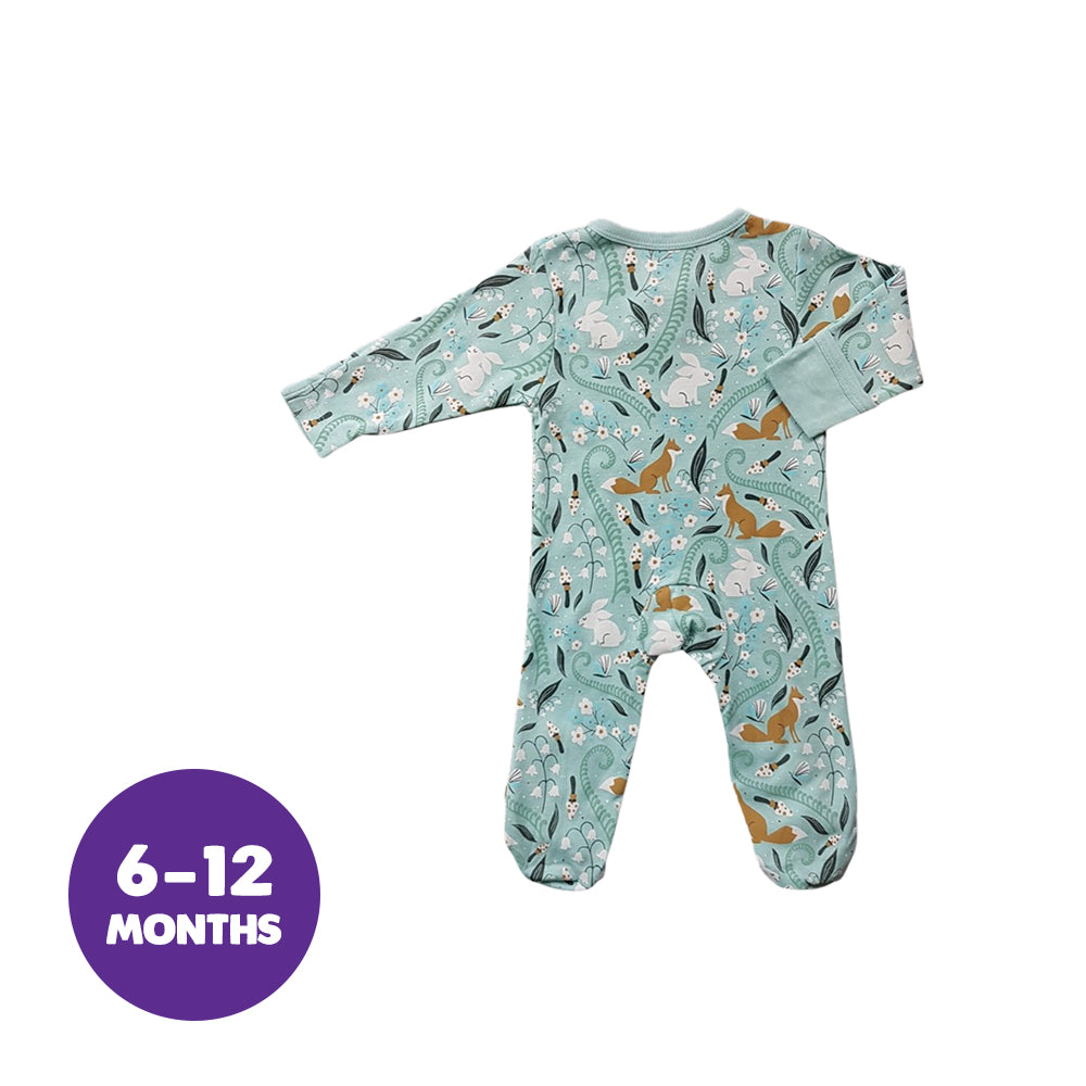 Babysoy Fox Harbor Zipper Footie