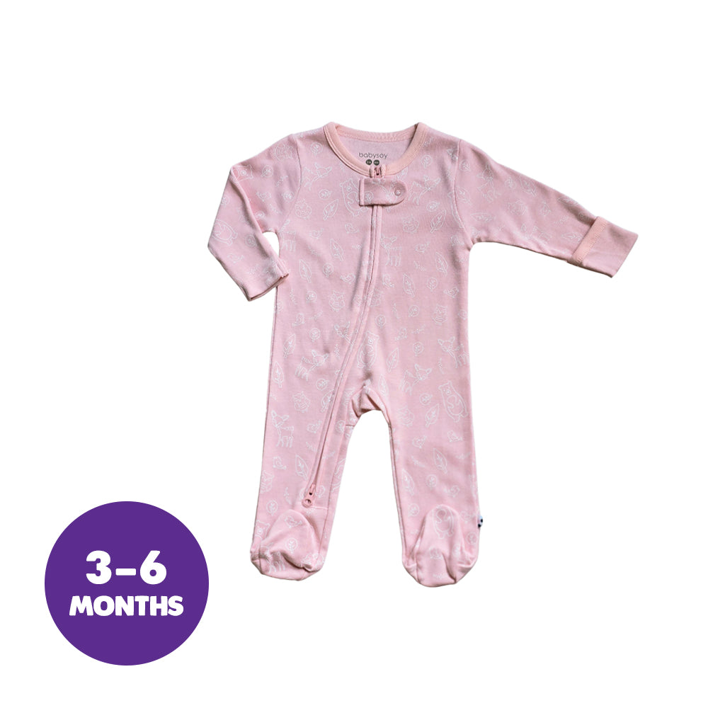 Babysoy Forest Friend Dragon Fly Zipper Footie