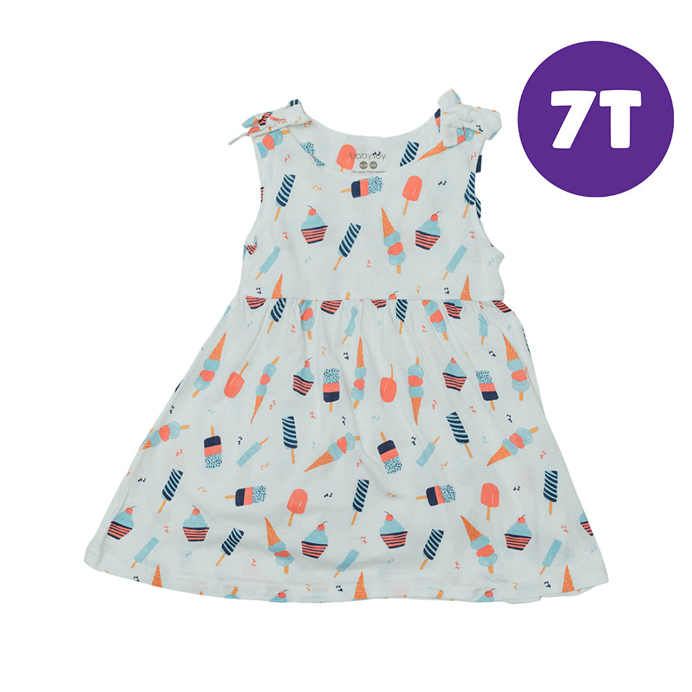 Babysoy Sweet Treats Bowknot Shoulder Dress