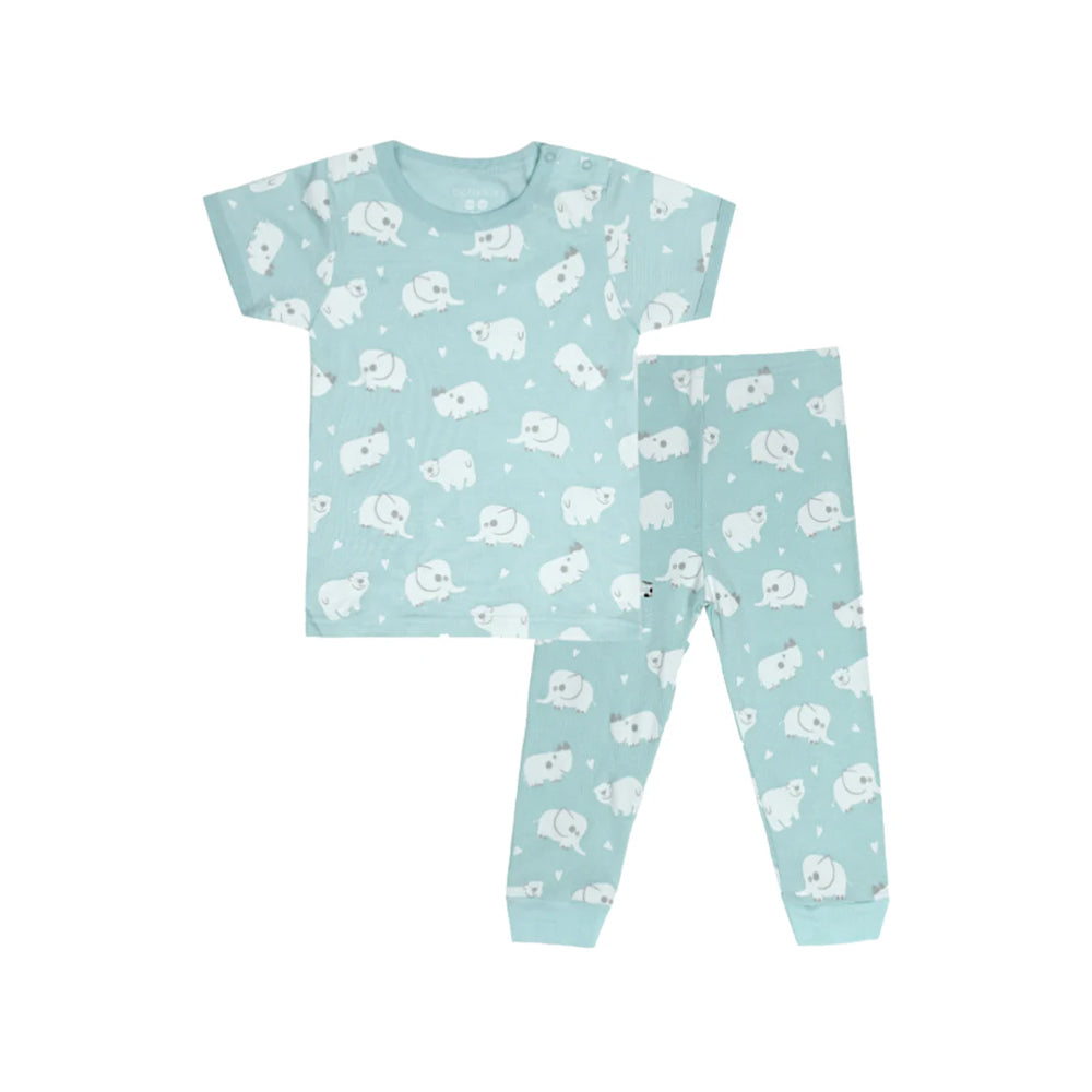 Babysoy Animal Pattern Harbor Pajama Set Main image